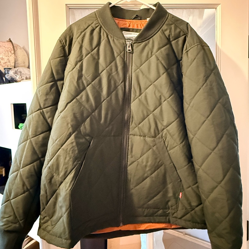 Levi's Men's Puffer Jacket in Dark Green